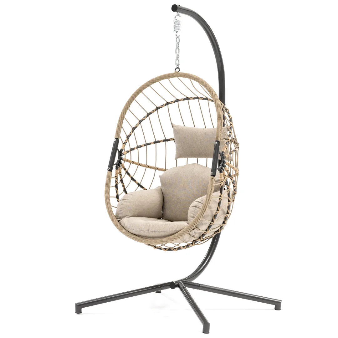Hangstoel Spek egg | Swing chair | Beige - Afbeelding 4