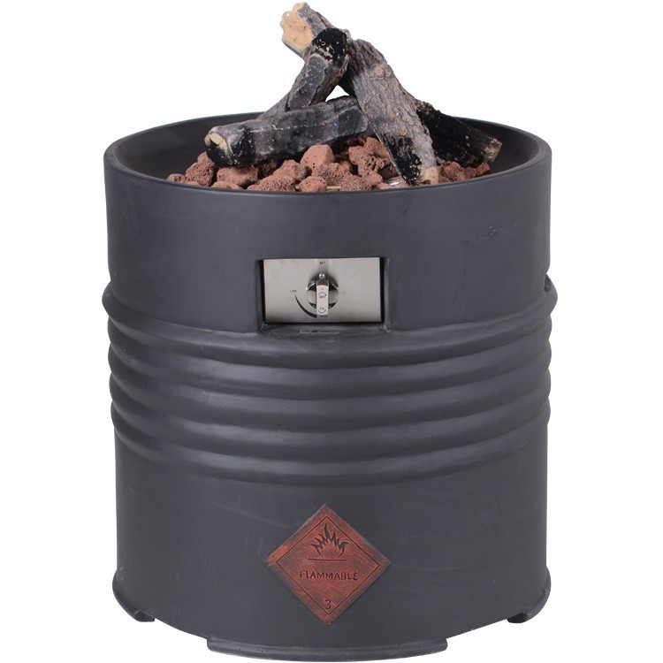 Cozy vuurhaard barrel zwart - Afbeelding 2