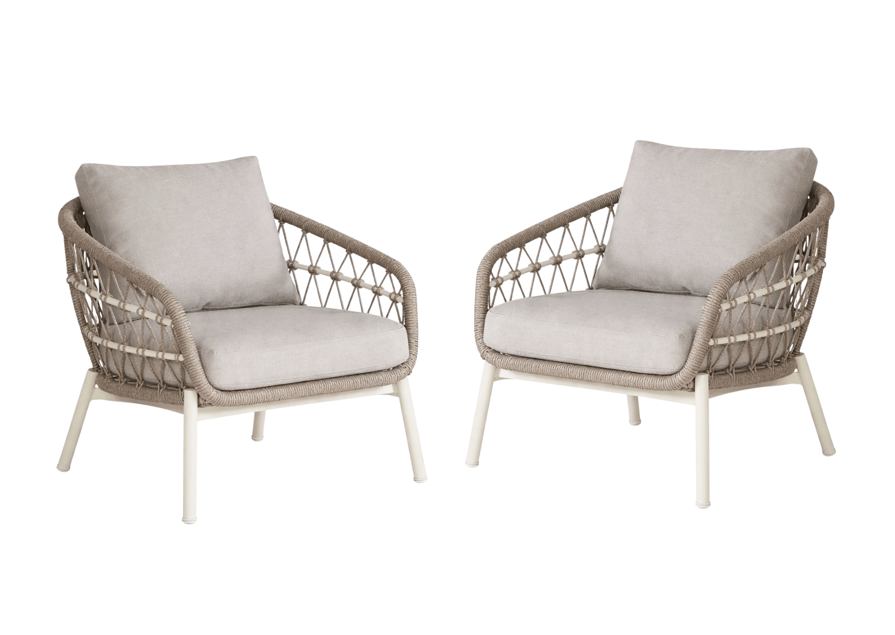 Afbeedling Dakota bistroset off-white - Spekvoordeel.nl