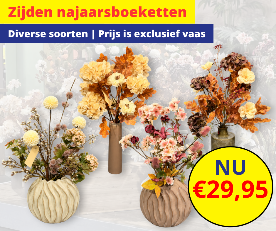 Zijden najaarsboeketten